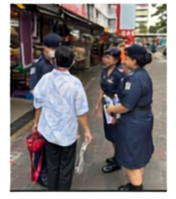 In collaboration with Yishun South NPC, OSSNPC cadets took the streets of Khatib, to share with members of the public about the dangers of phishing, common phone scams and how to protect themselves against such nefarious schemes. They mustered up their courage, confidence and language skills to approach people to share with them about cyber crimes.